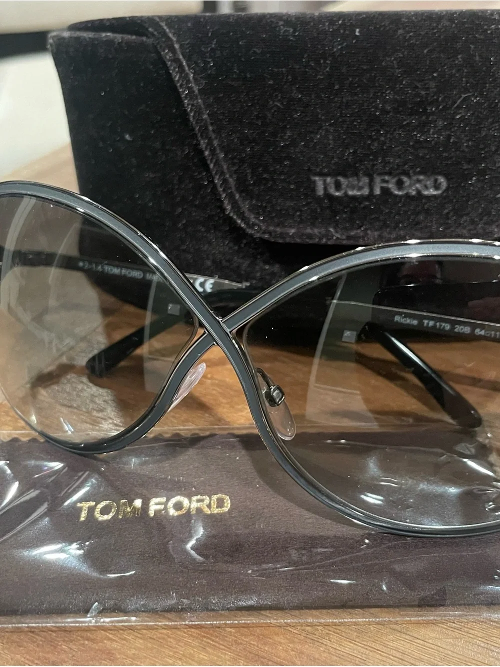 Tom Ford Women's Butterfly ‘Rickie’ Frame Sunglasses (TF179)